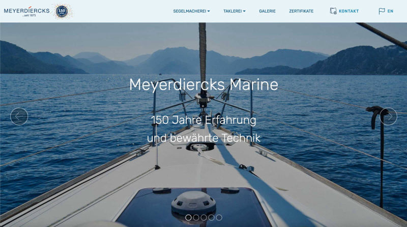 Website Meyerdiercks-Marine